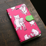 スマホケース　なかまたち（ピンク）