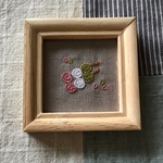 三色団子の刺繍ミニ額