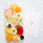 ハートレモン♡金柑♡押し花iPhone7/8用ケース