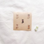 黒ねこリドル じー 消しゴムはんこ