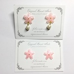 桜のシンプルイヤリング＆ピアス