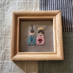 おひなさま刺繍ミニ額