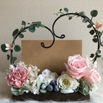 フラワーギフト フォトフレーム 写真立て リングピロー 結婚祝い 新築祝い 誕生日プレゼント  ホワイトデー  ♯6 母の日