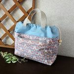 リバティ☆巾着式バッグインバッグ(ストロベリー・フィースト)