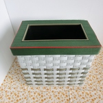 エコクラフトのふた付きゴミ箱（四角）