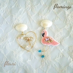 flamingo&Palmtree    ピアス orイヤリング  