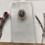 iPhoneケース くすみブルー