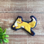【刺繍ブローチ】 野狐