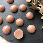 【4P】くすみカラー 穴なし カボション アッシュピンク
