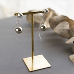再販Silver spiral バックキャッチピアス