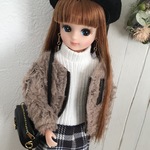 ボアブルゾン＊ココア