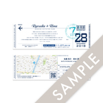 【送料無料】招待状sample［Flight Ticket︎*⋆✈︎ ］ | 結婚式・ウェディングペーパーアイテム
