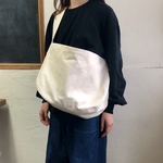 帆布ショルダーバッグ〈ホワイト〉