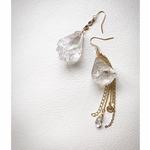 再販‼️AAAランクの大ぶりクリスタルasymmetryピアス💎