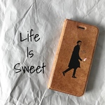 帯なし手帳型iPhoneケース 『Mr.ダンディ』
