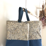 限定カラー きらめきアデラジャグレー×スモークブルー レッスンバッグ シューズバック