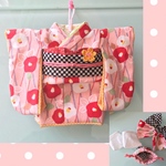 ※aranciataさまご予約品※メルちゃんの着物セット*ピンクに椿