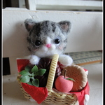 ＊お菓子のかごを持ったねこちゃん＊