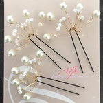 結婚式 お呼ばれ かすみ草風 ヘアアクセサリー パール 小枝アクセサリー ウェディング 二次会  卒業式 入学式 結婚式 花