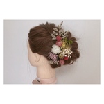 ヘアアクセサリ 髪飾り ドライフラワー