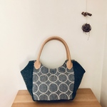 ミナペルホネン  タンバリン gray ×beige バッグ