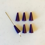 Vintage Purple Corn Drop Beads