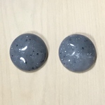 VINTAGE GRAY GRANITE ROUND CABOCHONS