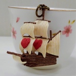 帆船バッグチャーム