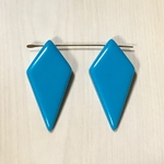 VINTAGE TEAL DIAMOND PENDANT PARTS