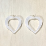 ●30㎜● VINTAGE FLOST HEART FLAME CHARM PARTS