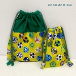 再販1＊ サッカー コップ袋 巾着 / 男の子 サッカーボール