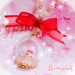 Berrypink♡ゆめらびのリボンドームネックレス♡