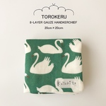 とろける8重ガーゼハンカチ (スワン)