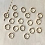 GOLD RING ROUND SPACER BEADS 