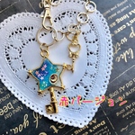☆再販☆ レジン 星の鍵バッグチャーム♪