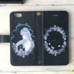 手帳型iPhoneケース「pansy garden」