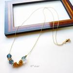 深海Blue＊*ロングネックレス。
