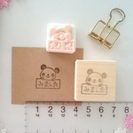 パンダ  みました 消しゴムはんこ
