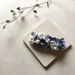 オーダー様専用  小花のブーケバレッタ navy