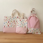 【ai...様ご注文品】入園グッズ　しずく×ストライプ