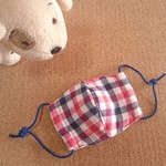 【アウトレット】New!ベビー👶リバーシブル立体マスク☆飛行機×トリコロールチェック
