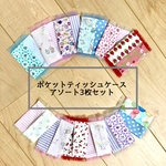 ポケットティッシュケースアソート3枚セット