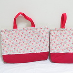 【ｓ様ご予約品】上履き袋セット♪yuwaスラブ花柄
