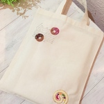 Cafe-sweets☆羊毛刺繍トート〜ロールケーキ♡