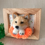 moka… 様 専用『うちの子オーダー』額縁わんこ 毛糸と羊毛フェルト
