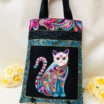 カラフルキャット  A4 縦長 フラット トート サブバック