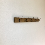 ５連　壁掛けフック（オリーブ）