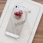 【#347】＊送料無料 ＊押し花スマホケース＊iPhoneケース押し花＊koko＊ミニバラ