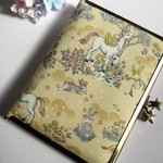 　幻想の森　ホワイト　ユニコーン　ペガサス　がま口手帳　カバー 　母子手帳　スケジュール帳