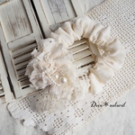 リネンとレースnaturalシュシュ＊